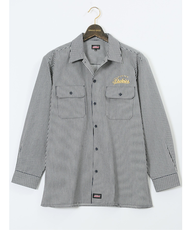 【大きいサイズ】ジュニュイン ディッキーズ/Genuine Dickies 綿混ツイル ワークシャツ