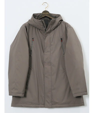 【大きいサイズ】ジーステージ/G-stage フーデッド ダウンコート