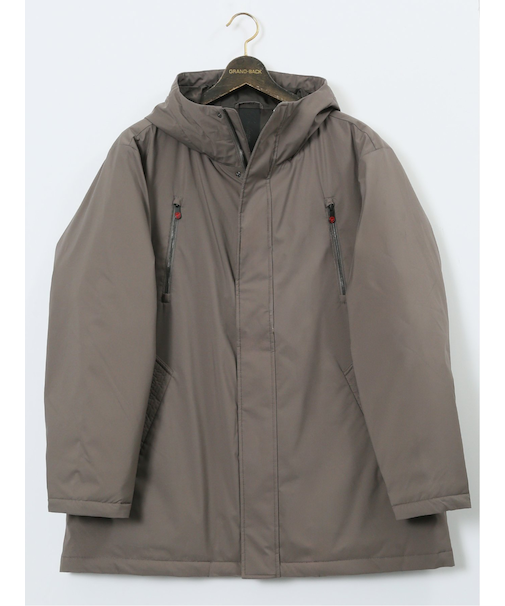 【大きいサイズ】ジーステージ/G-stage フーデッド ダウンコート