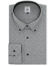 【大きいサイズ】ファットゥーラ/FATTURA 日本製 綿100% ボタンダウン長袖シャツ