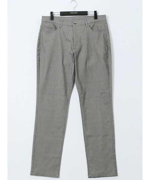 【大きいサイズ】グランバック/GRAND-BACK クロスストレッチ 5ポケットパンツ ヘリンボン