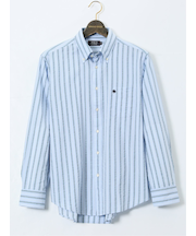 【大きいサイズ】ポロ・ビーシーエス/POLO BCS サッカーストライプ ボタンダウン長袖シャツ