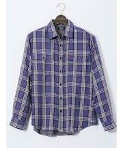 【大きいサイズ】ポロ・ビーシーエス/POLO BCS ダブルガーゼチェック ボタンダウン長袖シャツ