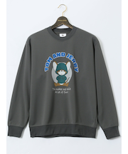 【大きいサイズ】トムとジェリー ダンボール クルーネックトレーナー