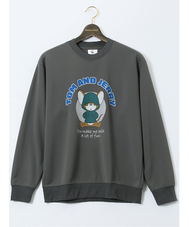 【大きいサイズ】トムとジェリー ダンボール クルーネックトレーナー