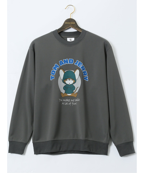 【大きいサイズ】トムとジェリー ダンボール クルーネックトレーナー