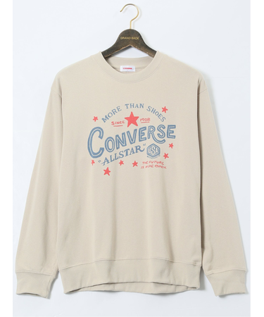 【大きいサイズ】コンバース/CONVERSE 裏毛プリント スエットトレーナー