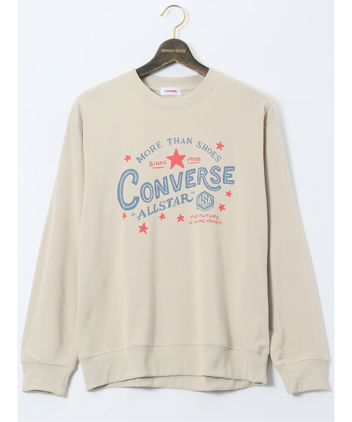 【大きいサイズ】コンバース/CONVERSE 裏毛プリント スエットトレーナー