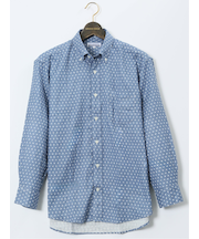 【大きいサイズ】CLASSIC THE BROWNS 日本製 綿ガーゼ ボタンダウン長袖シャツ