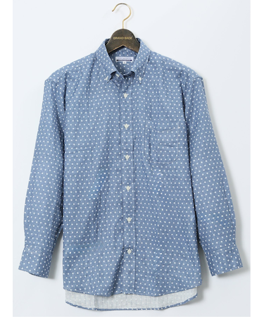 【大きいサイズ】CLASSIC THE BROWNS 日本製 綿ガーゼ ボタンダウン長袖シャツ