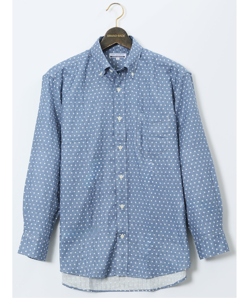 【大きいサイズ】CLASSIC THE BROWNS 日本製 綿ガーゼ ボタンダウン長袖シャツ