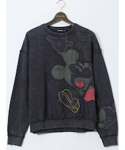 【大きいサイズ】デシグアル/Desigual ミッキーマウス タイダイ柄 クルースエット