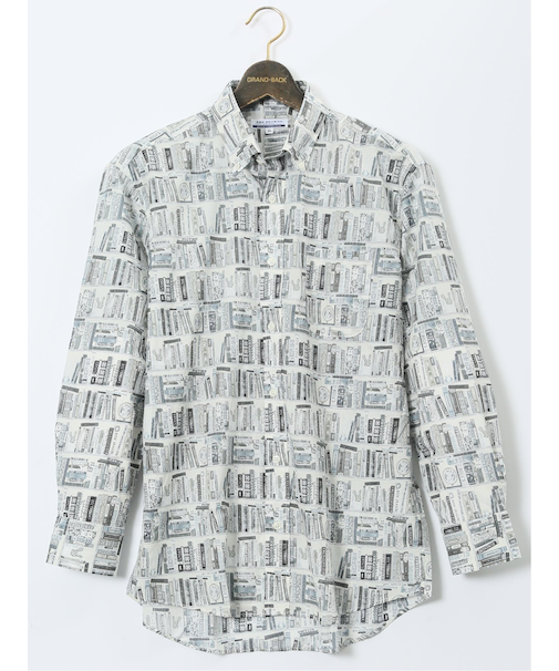 【大きいサイズ】CLASSIC THE BROWNS 日本製 綿ローン ボタンダウン長袖シャツ