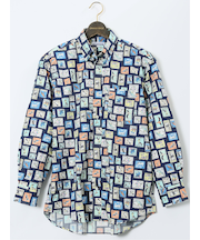 【大きいサイズ】CLASSIC THE BROWNS 日本製 綿ブロード ボタンダウン長袖シャツ