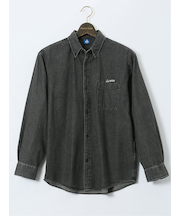 【大きいサイズ】ジェリー/GERREY 綿デニム ボタンダウン長袖シャツ