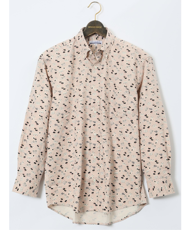 【大きいサイズ】CLASSIC THE BROWNS 日本製 綿オックス ボタンダウン長袖シャツ