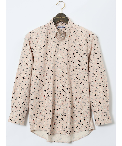 【大きいサイズ】CLASSIC THE BROWNS 日本製 綿オックス ボタンダウン長袖シャツ