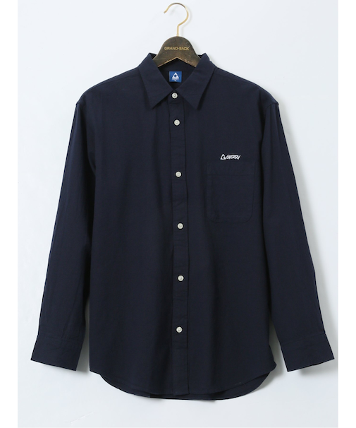 【大きいサイズ】ジェリー/GERREY 綿パナマ レギュラーカラー長袖シャツ