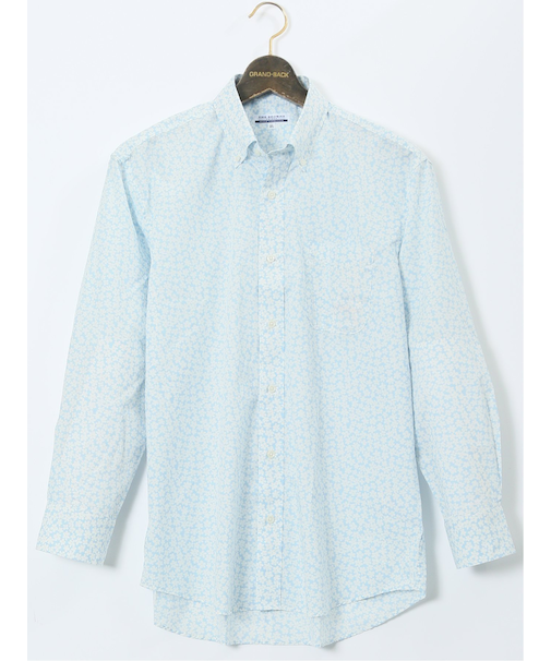 【大きいサイズ】CLASSIC THE BROWNS 日本製 綿100% ボタンダウン長袖シャツ