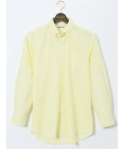 【大きいサイズ】CLASSIC THE BROWNS 日本製 綿100% ボタンダウン長袖シャツ