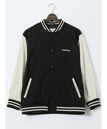 【大きいサイズ】コンバース/CONVERSE 袖配色 スタジャン