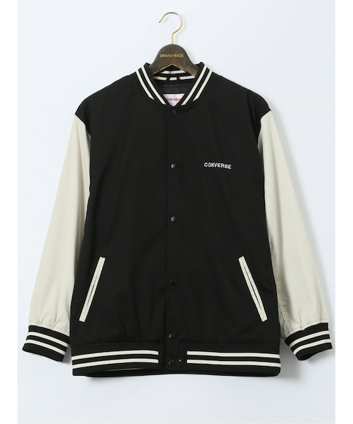 【大きいサイズ】コンバース/CONVERSE 袖配色 スタジャン
