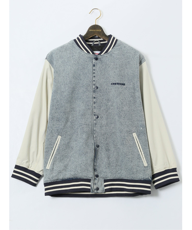 【大きいサイズ】コンバース/CONVERSE 袖配色 スタジャン