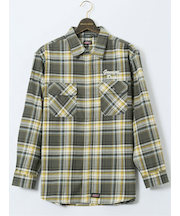 【大きいサイズ】ジュニュイン ディッキーズ/Genuine Dickies 綿混 チェック柄 ワークシャツ