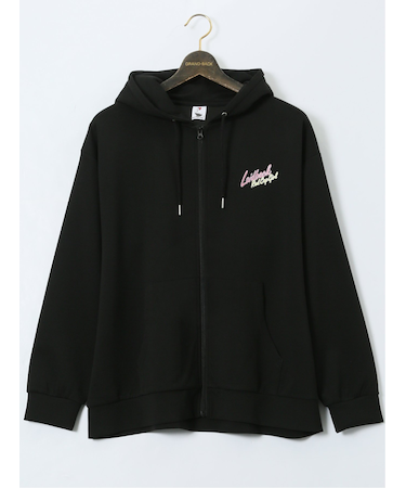 【大きいサイズ】レッドキャプガール/RED CAP GIRL ストレッチ バックプリント フルジップパーカー