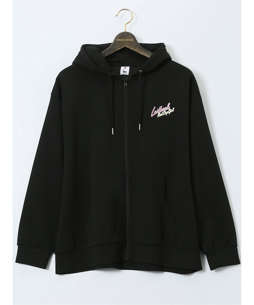 【大きいサイズ】レッドキャプガール/RED CAP GIRL ストレッチ バックプリント フルジップパーカー