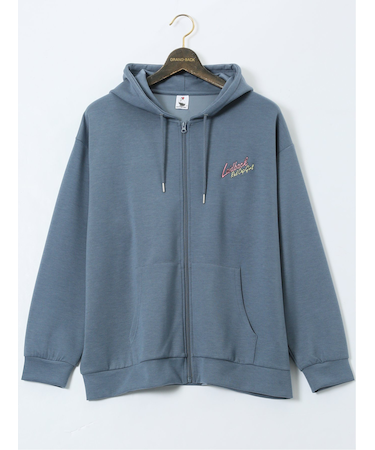 【大きいサイズ】レッドキャプガール/RED CAP GIRL ストレッチ バックプリント フルジップパーカー