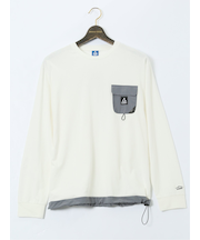 【大きいサイズ】ジェリー/GERRY 胸ポケット付き クルーネック長袖シャツ