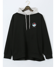 【大きいサイズ】レッドキャプガール/RED CAP GIRL ストレッチ バックプリント プルパーカー