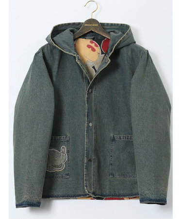 【大きいサイズ】デシグアル/Desigual リバーシブル デニムジャケット ミッキーマウス