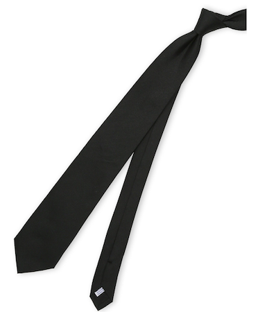 【大きいサイズ】グランバック/GRAND-BACK シルク フォーマルネクタイ 8.0cm幅 黒繻子