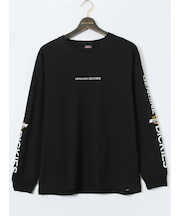 【大きいサイズ】ジュニュイン ディッキーズ/Genuine Dickies 袖プリント クルーネック長袖Ｔシャツ
