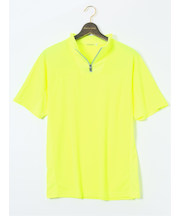 【大きいサイズ】ビバハート/VIVA HEART 吸水速乾 ハーフジップ 半袖Tシャツ