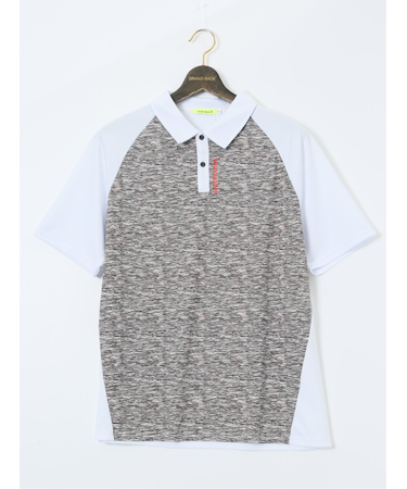 【大きいサイズ】ビバハート/VIVA HEART 吸水速乾 ストレッチ 配色半袖ポロシャツ