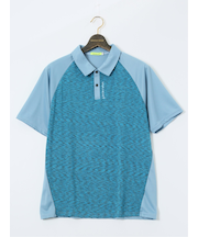 【大きいサイズ】ビバハート/VIVA HEART 吸水速乾 ストレッチ 配色半袖ポロシャツ