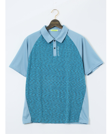 【大きいサイズ】ビバハート/VIVA HEART 吸水速乾 ストレッチ 配色半袖ポロシャツ