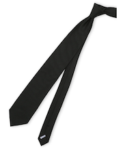 【大きいサイズ】グランバック/GRAND-BACK シルク フォーマルネクタイ 8.0cm幅 黒レップ