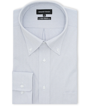 【大きいサイズ】グランバック/GRAND-BACK ノンアイロンストレッチ ボタンダウン長袖ニットシャツ