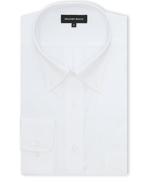 【大きいサイズ】グランバック/GRAND-BACK 形態安定 ボタンダウン長袖シャツ