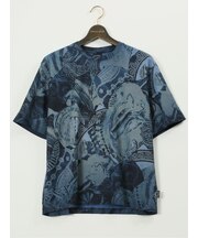 【大きいサイズ】デシグアル/Desigual 綿ジャージー プリント クルーネック 半袖 Tシャツ