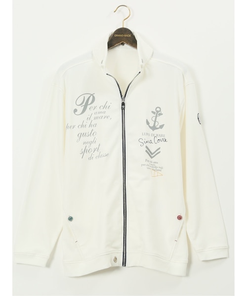 大きいサイズ】シナコバ/SINA COVA 綿混 マリンプリント トラック