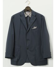 【大きいサイズ】ジーステージ/G-stage 接触冷感 ストレッチ ウォッシャブル ナイロン混 2ボタンジャケット(セットアップ可能)