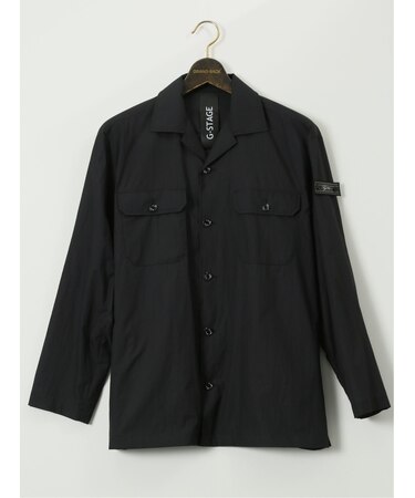 【大きいサイズ】ジーステージ/G-stage ナイロンワッシャー シャツブルゾン