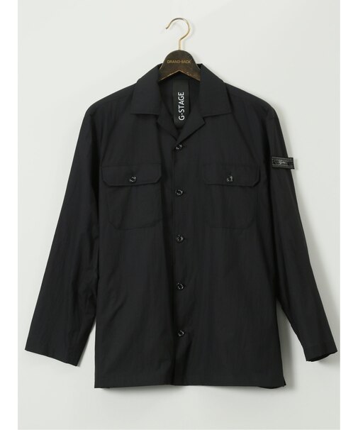 【大きいサイズ】ジーステージ/G-stage ナイロンワッシャー シャツブルゾン