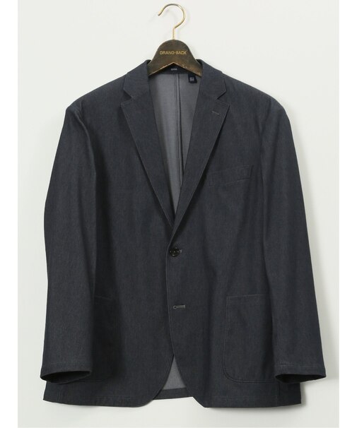 【大きいサイズ】エドウィン/EDWIN デニスラ AIR 2ボタンジャケット(セットアップ可能)