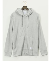 【大きいサイズ】ジェーイーモーガンロングジョーンズ/JEMORGAN LONG JOHNS ワッフル フルジップ長袖パーカー